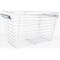 Hardware Resources Chrome Closet Pullout Basket with Slides 16"Dx29"Wx17"H POB1-162917CH - alternate 1